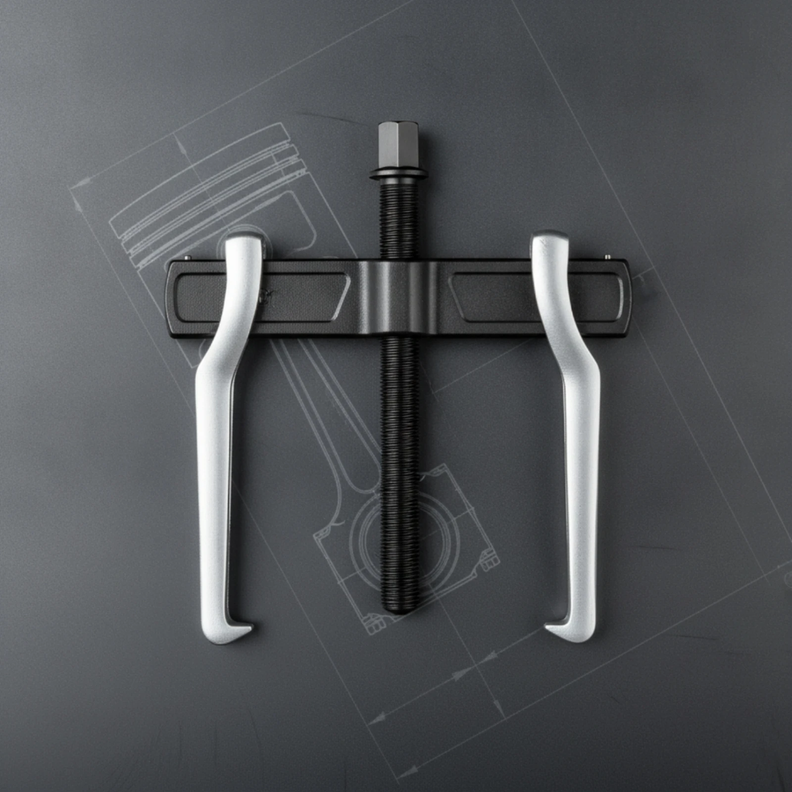 Two-Jaw Puller Adjustable Two-Jaw Gear Puller Tool Quick-Adjust Heat-Treated for Mechanics, Workshop, Automotive Repair view 2