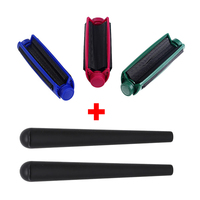 110mm Portable Manual Cigarette Tobacco Herb Roller Rolling Machine Hand Making Rolling Tool Smoking Accessories