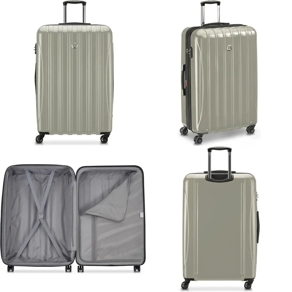 

Expandable Hardside Spinner Luggage with Large Capacity, 28 Inch, Latte Color, Ideal for Checked-In Travel