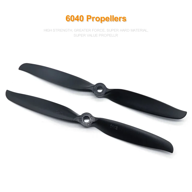 

10pcs/lot 6x4E 6040E Propellers Glass fiber & Nylon Props fit 2450 High Speed Brushless Motor for RC Airplane Quadcopter Part