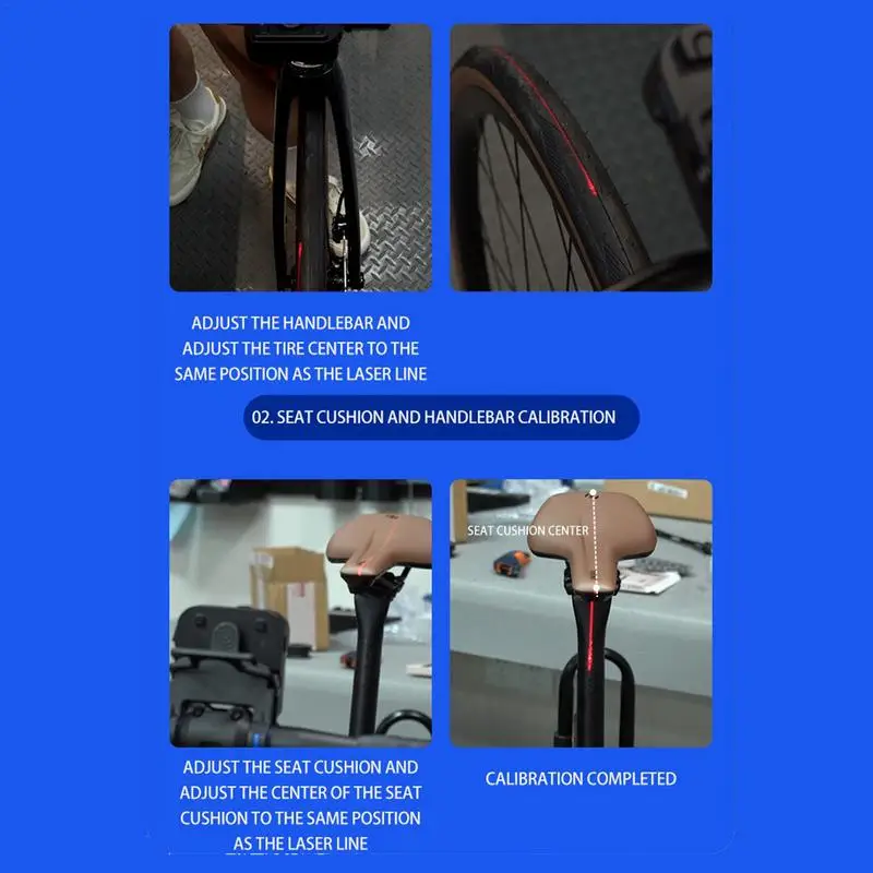 Handlebar Calibrator For Bike Bike Tool Laser Aligner Seat Cushion Seat Center Adjuster Bicycle Aligner Precise Measurement Tool