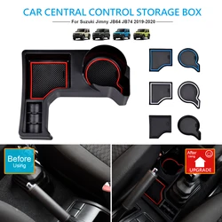 Stowing Tidying Car Gear Shift Storage Box Organizer Tray Cup Holder For Suzuki Jimny 2019 2020 2021 Accesorios Para Vehículos