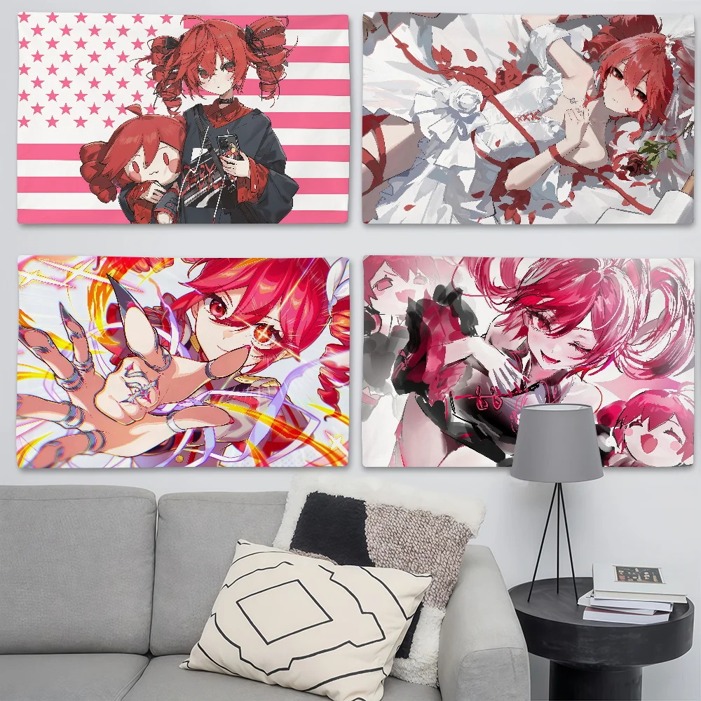 Cute Cartoon Singer K-Kasane T-Teto Flag Suitable For Birthd