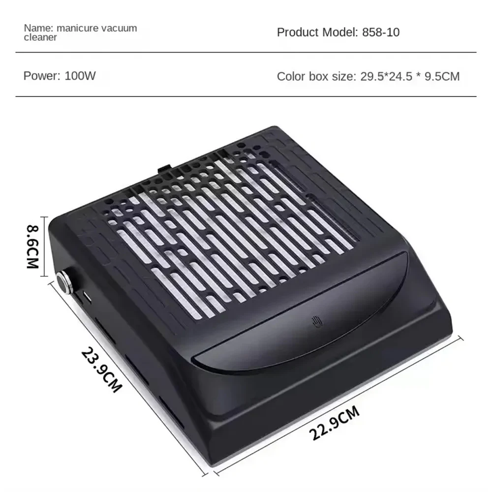 USB充電ポート付きネイルダストコレクター 電動ネイルバキュームファン サロン用ダスト除去ツール
