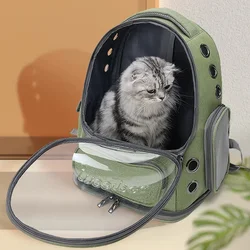 Outdoor Transparent Pet Cat Carrier Bag Travel Backpack for Cats Small Dogs Breathable Cat Carrying Pet Supplies Bag