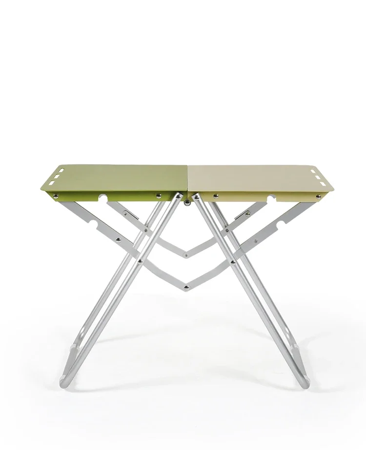 Outdoor folding table, lightweight portable camping table, aluminum alloy quick-opening table, ultra-light picnic camping