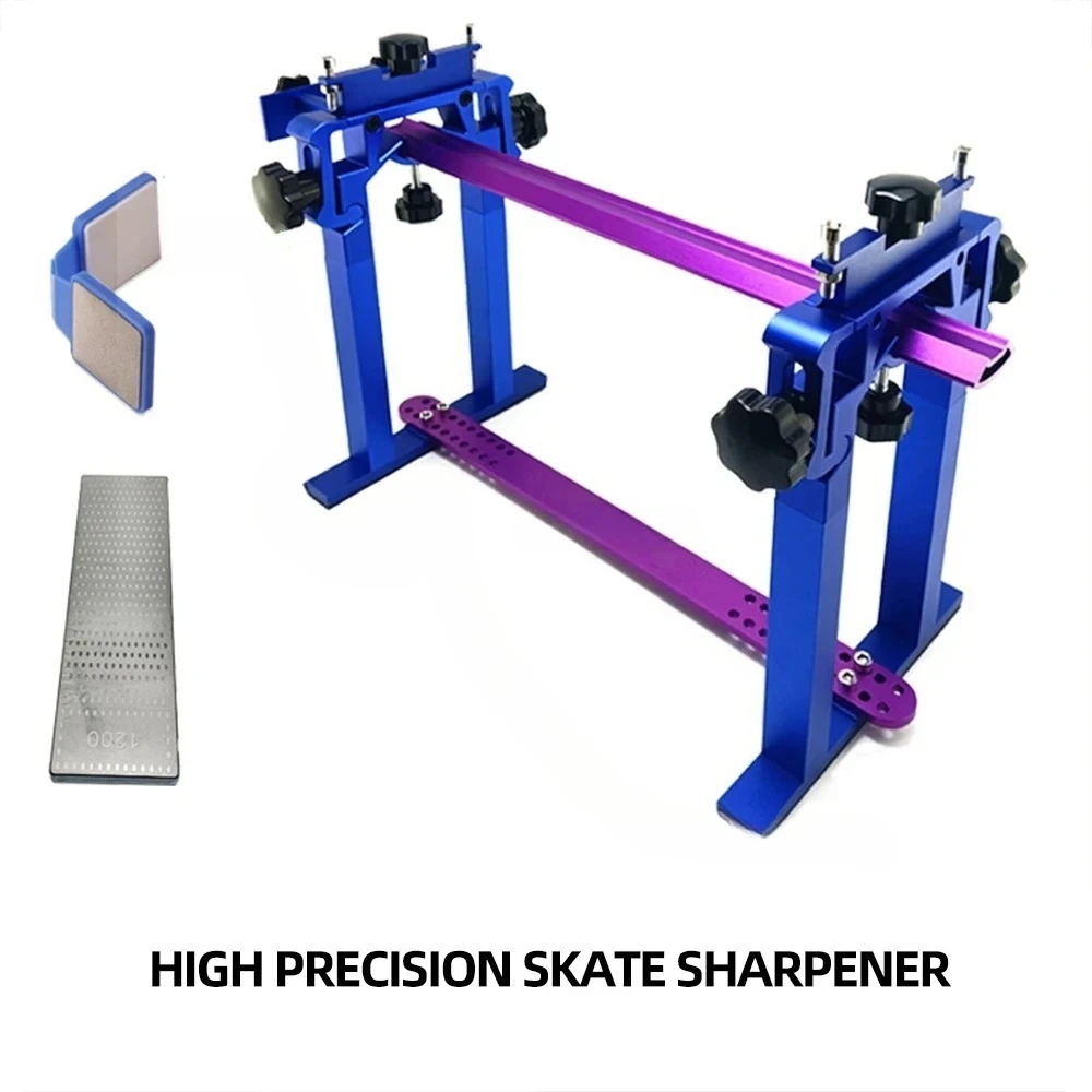 

Aluminum Alloy Short Track Speed Skating Shoes, Ice Skating Blade Sharpener, Double-sided Sharpening Stone