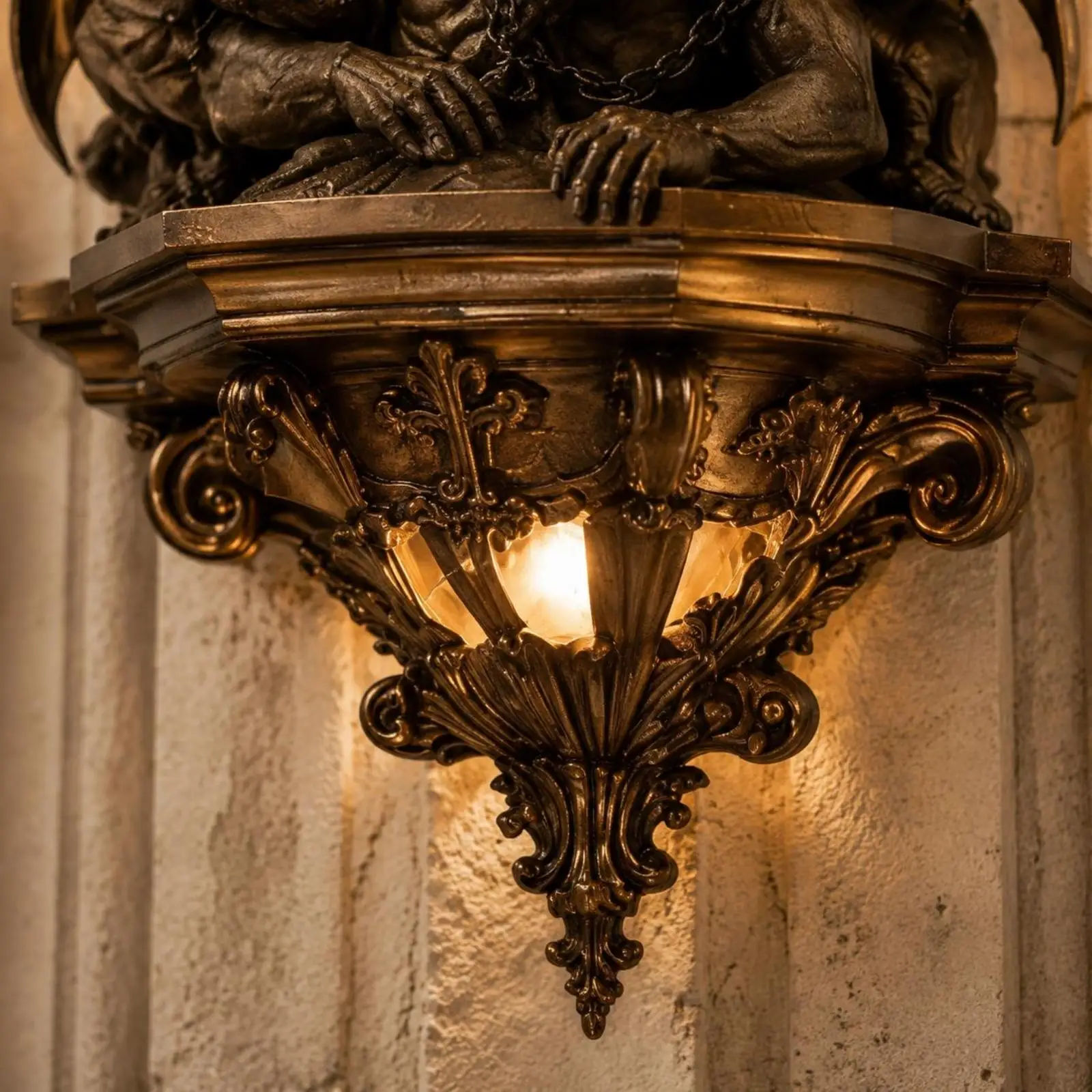 luminaria-de-parede-decorativa-em-resina-com-design-de-anjo-para-corredor-e-hall-de-entrada