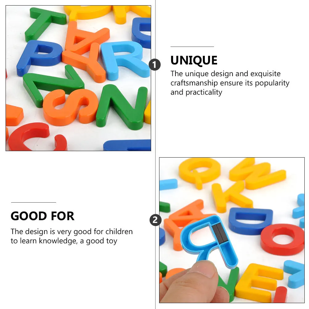 1 set di magneti magnetici educativi per frigorifero, decalcomanie con numeri alfabetici, adesivi colorati per l'apprendimento della matematica, per frigorifero per bambini
