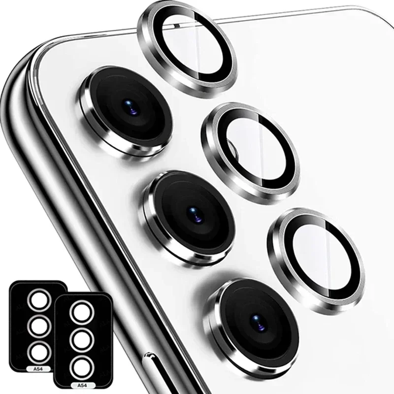 Camera Lens Ring Protectore for Samsung A54 A14 A34 S23 Plus 5G Protective Tempered Glass Metal Case Cap