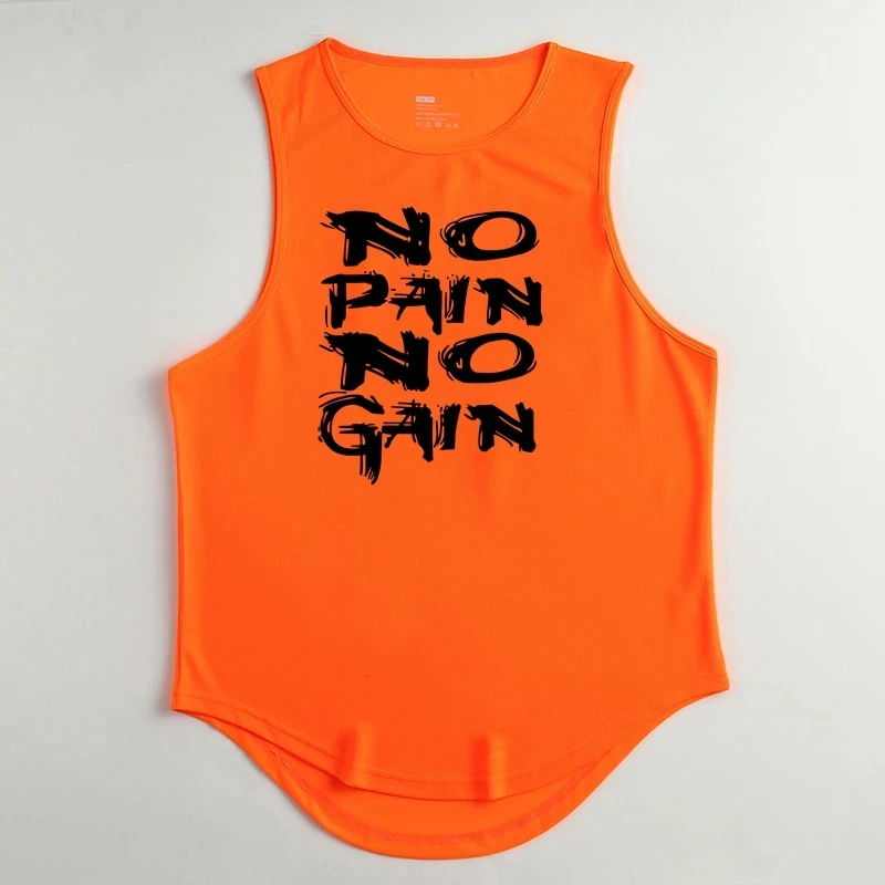 Men\'s Tops Tanks & Camis T-shirt Gym Tank Top Fitness Wear Mesh Singlets T-shirts Man Sportswear Bodybuilding Clothing Tees