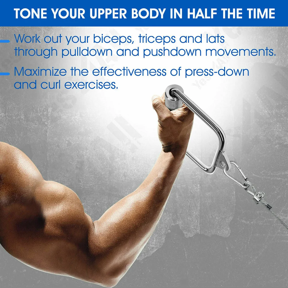 

1pc Pull Down Bar Steel Tension Rod For Home Gym Triceps Trainer Chest Muscle Workout Fitness Equipment Accessory