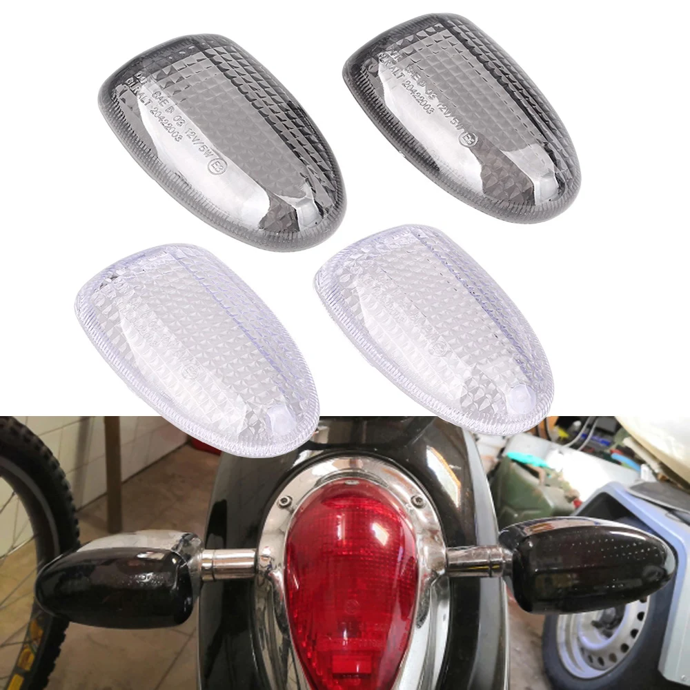 Image of Motorrad E-Mark Blinker Licht Lampe Anzeige Blinker Linsenabdeckung für BMW K1200RS 1997-2004 & R1150R R1150GS R1200C 2Stk.