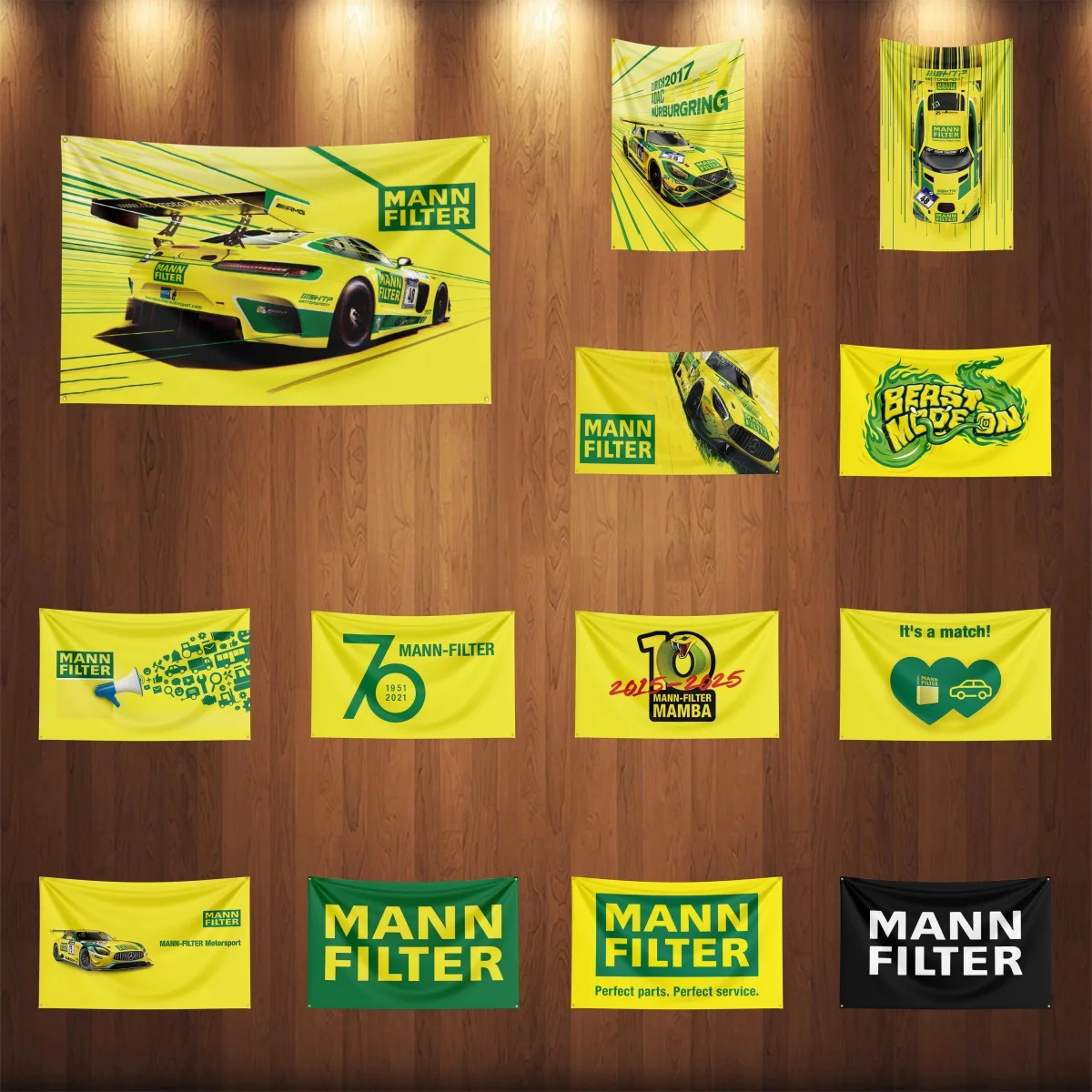 

3x5ft M-Mann Filters Auto Parts Flag Room Decor Flag Outdoor Decorations Flags for Rooms