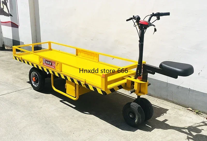 Platform Trolley Positive and Negative Riding Three-Wheel Flat Plate Orchard Farm Factory Logistics Express Reverse Riding