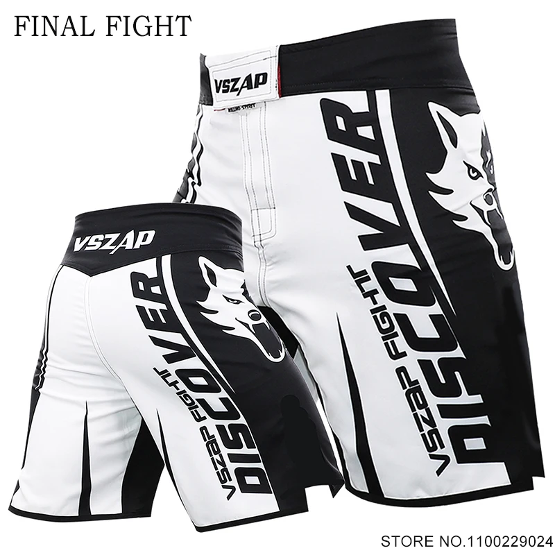 

MMA Grappling Shorts Vszap Fight Shorts Men Women Junior Muay Thai Boxing Pants Martial Arts Fighting Kickboxing Training Trunks