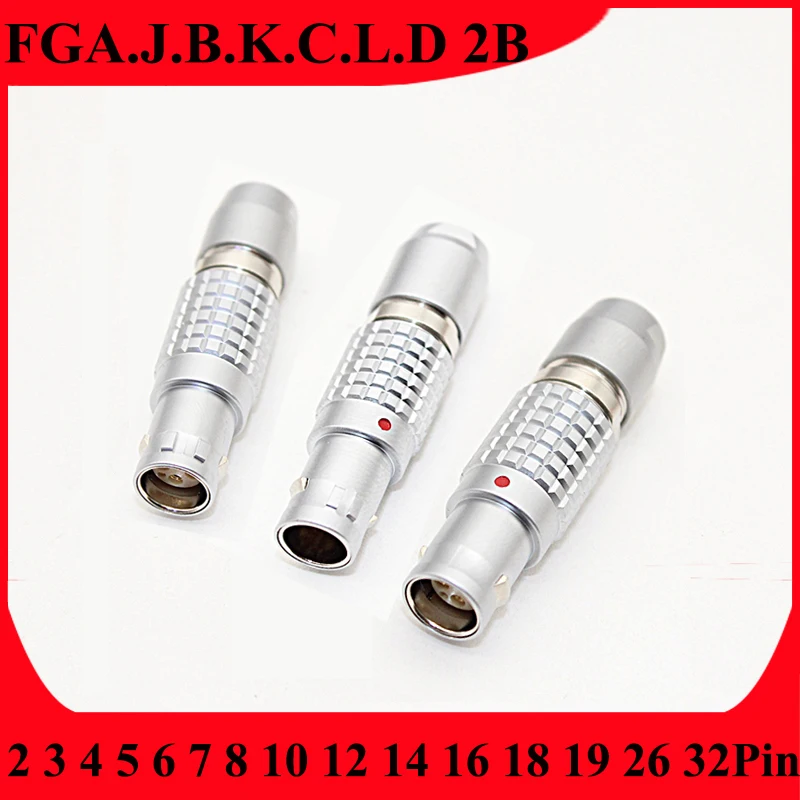 

2B 2 Positioning Slots Series FGA FGB FGC FGJ FGK FGL FGM FGD FGE FGF 2 3 4 5 6 7 8 10 12 14 16 18Pin Male Female Plug Connector