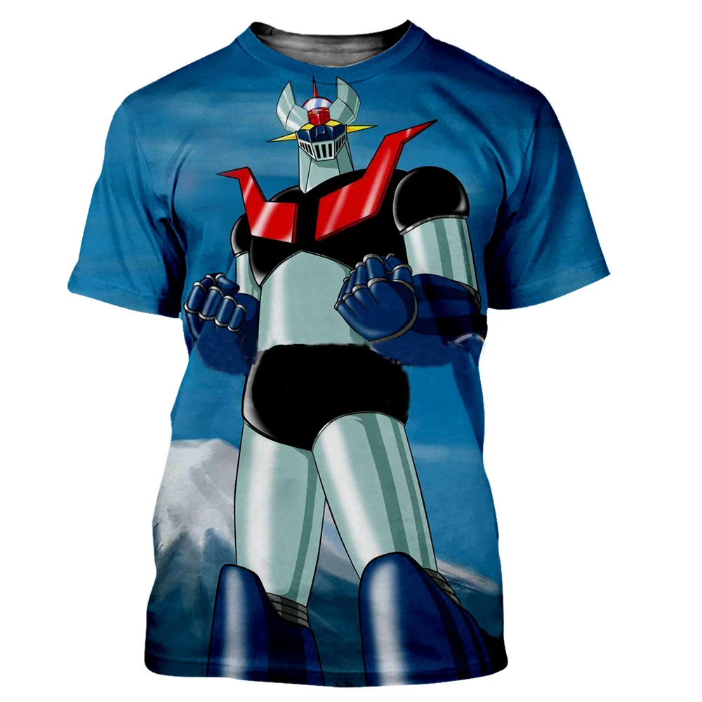 New Mazinger Z T-Shirts UFO Robot 3D Print Men Women Short Sleeve T Shirts Oversized Streetwear Harajuku Tops Kids Tees Clothing