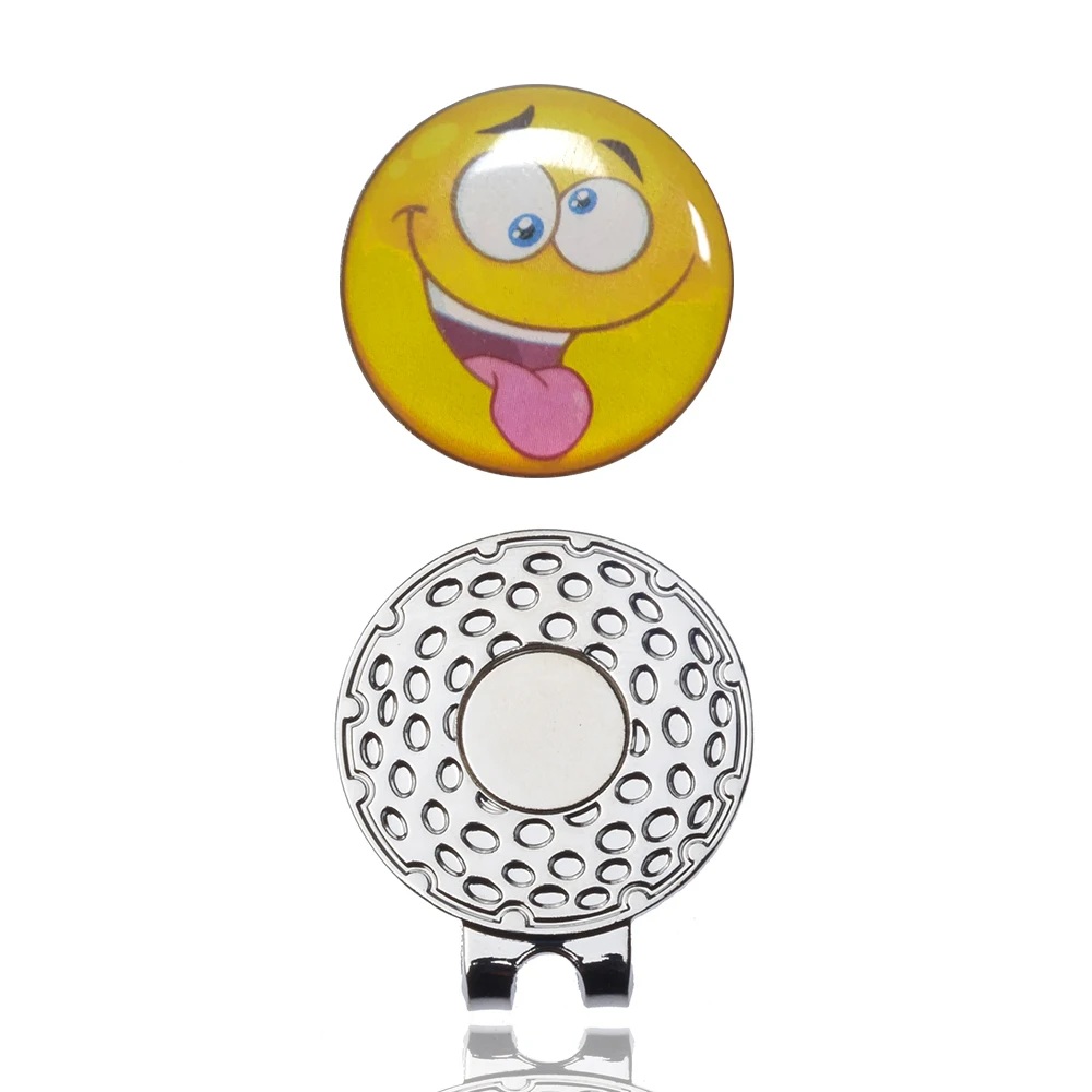 Golf Marker With Magnetic Cap Hat Clips Golf Training  Aids Epoxy Sticker Golf Ball Marker Golf Accessories