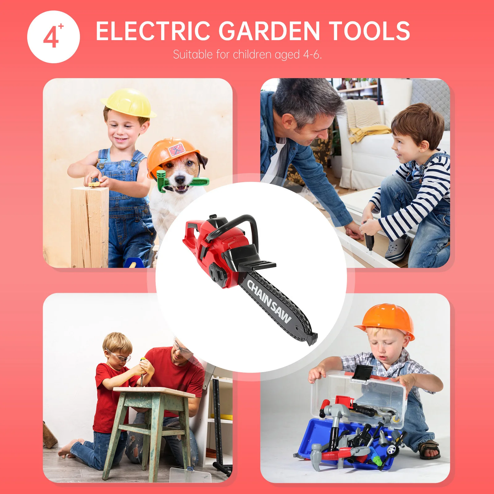 Outil de jardin électrique simulé pour enfants, réparation, entretien, jeu pratique éducatif Durable pour la croissance intellectuelle