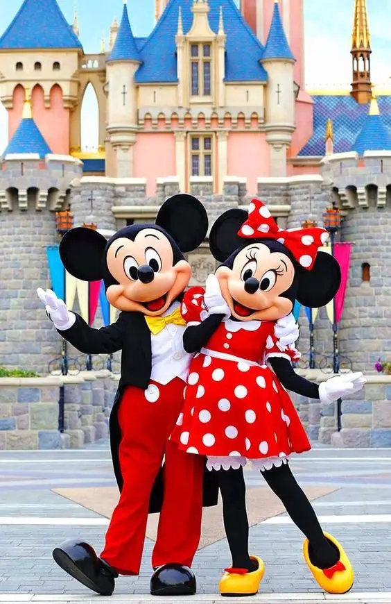Cute Cartoon Mickey Minnie Mouse Mascot Costume Disney Characters Cosplay Performance Set Winnie the Pooh Clothing