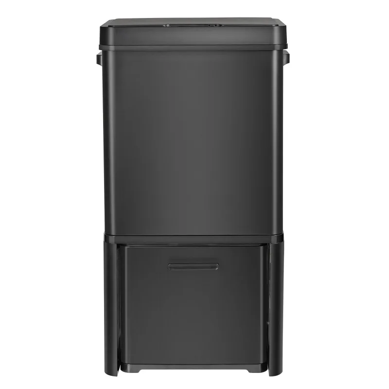 Intelligent Induction Classification 72L Trash Can Customized Household Kitchen Dry and Wet Separation Stainless Steel Double La
