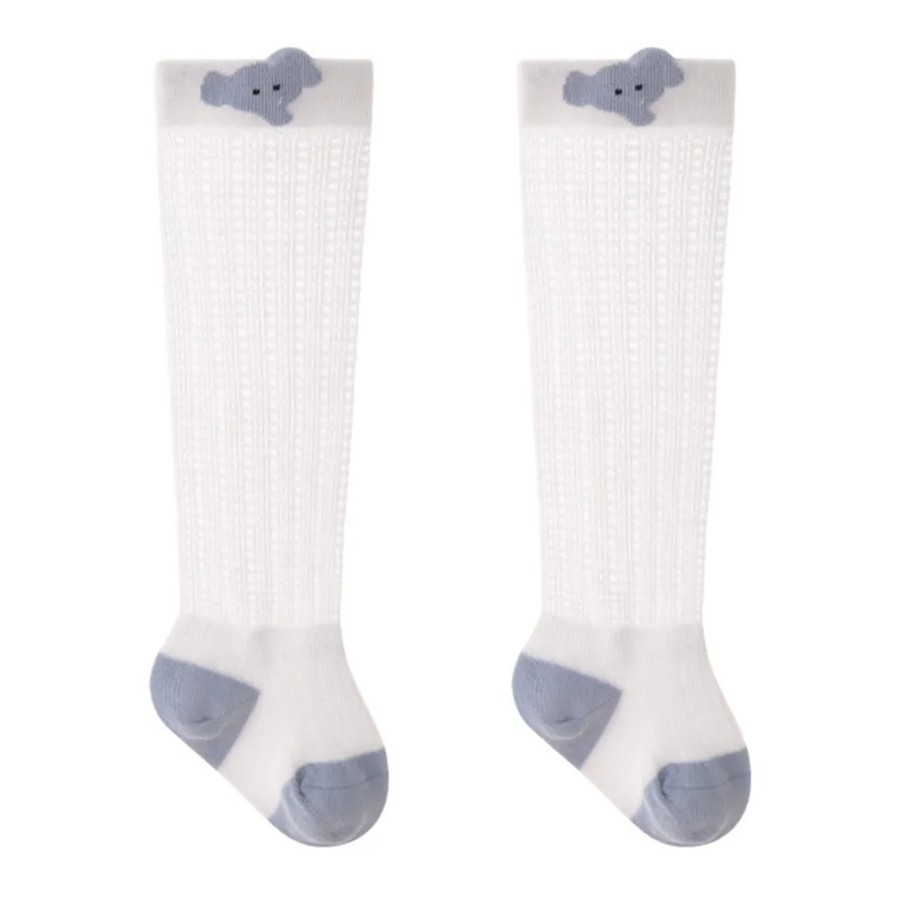 

Multicolor Kids Calf Socks Thin Breathable Children's Long Stocking Cartoon Elephant Rabbit Chicken Combed Cotton