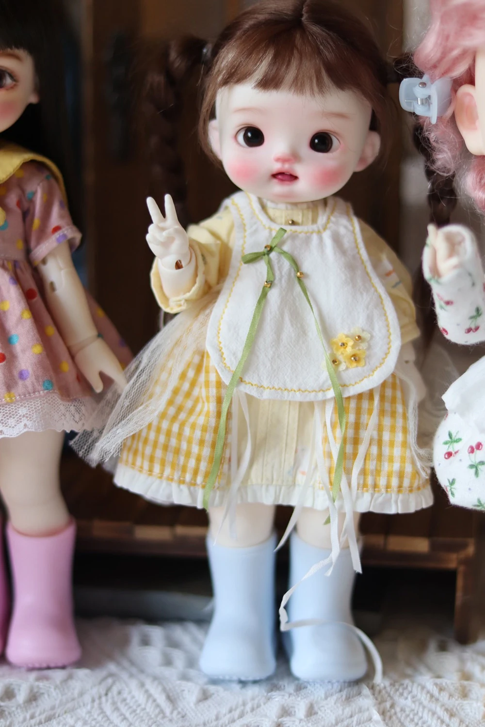 1/6 Q-baby bjd doll huniu resin toy birthday gift makeup