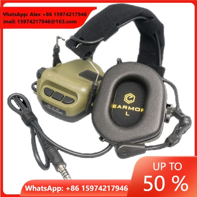 OPSMEN EARMOR M32 MOD4 Anti-Noise Sounds Pick Up Headset With ARC Mounts Tactical Earmuff