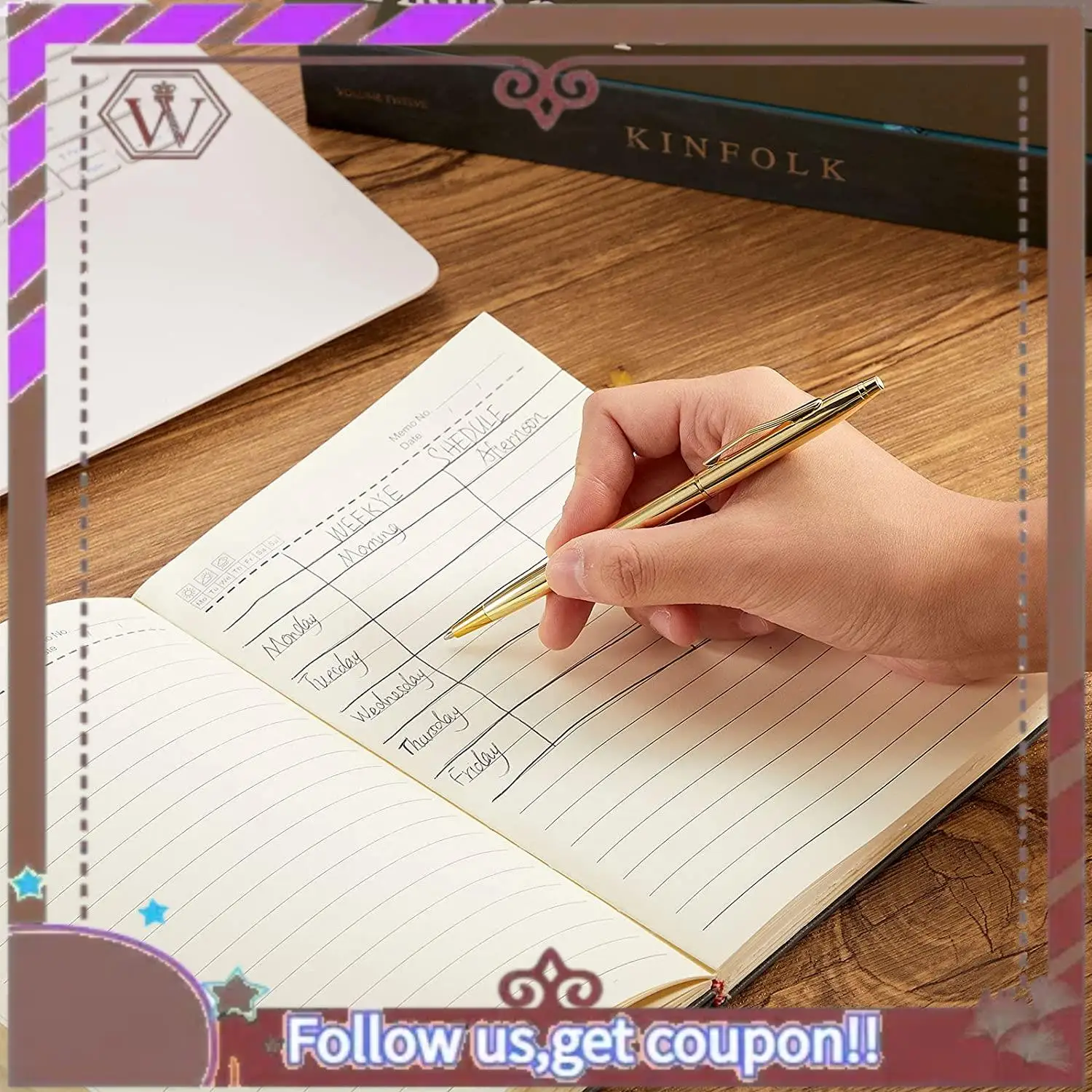 최신 12 PCS 골드 슬림 볼펜 검정 잉크 1 Mm 중간 포인트 금속 개폐식 펜 학생 교사 사무실