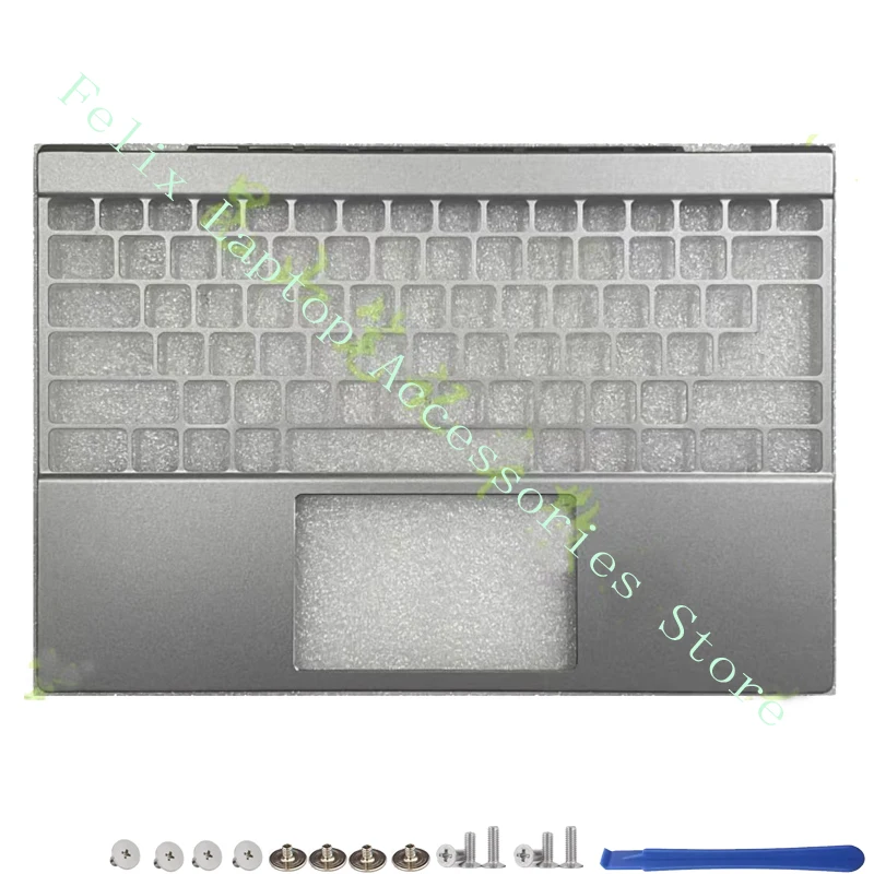 Imagem -04 - Lcd Tampa Traseira para Dell Inspiron 5310 Tampa Frontal Apoio para as Mãos Tampa Inferior Dobradiça Cor Prata