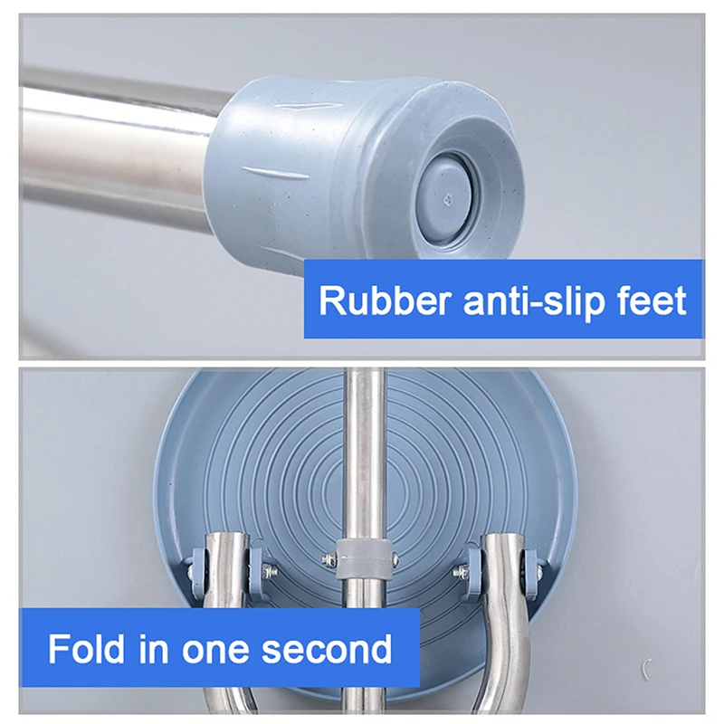 مقعد قصب المشي قابل للطي خفيف الوزن في الهواء الطلق كرسي قابل للطي للرجال المسنين المعاقين الجد الجدة #5