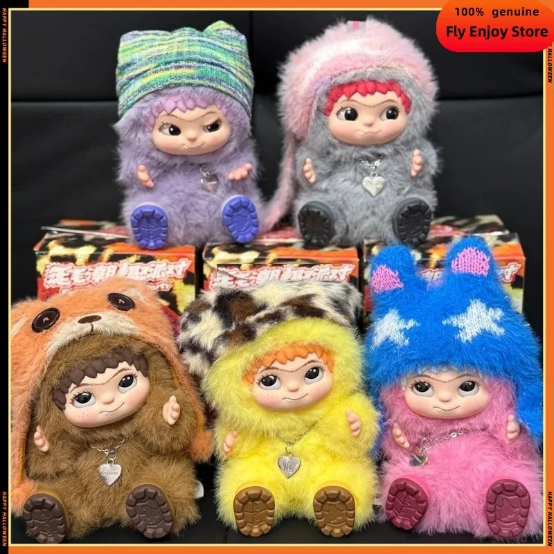 

Genuine Wakuku Mysterious Blind Box Bag Fuzzy Trendy Fun Party Plush Collection Kid Toy Doll Figure Ornament Decor Surprise Gift