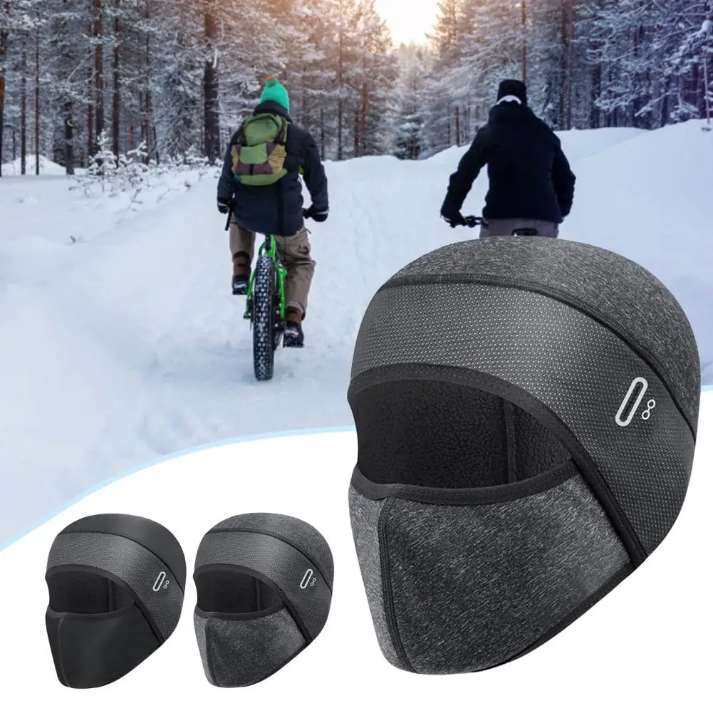 Head Protector Soft Plush Face Ear Cycling Face Cover Cap for Outdoor Winter Sports