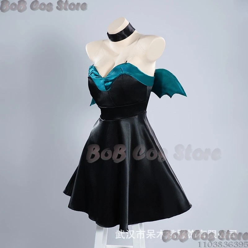 Jett Sage Holloween Game Valorant Cosplay Costume Black Dress Adult Women Witch Wizard Party RolePlay Full Set Wing Earring Hat