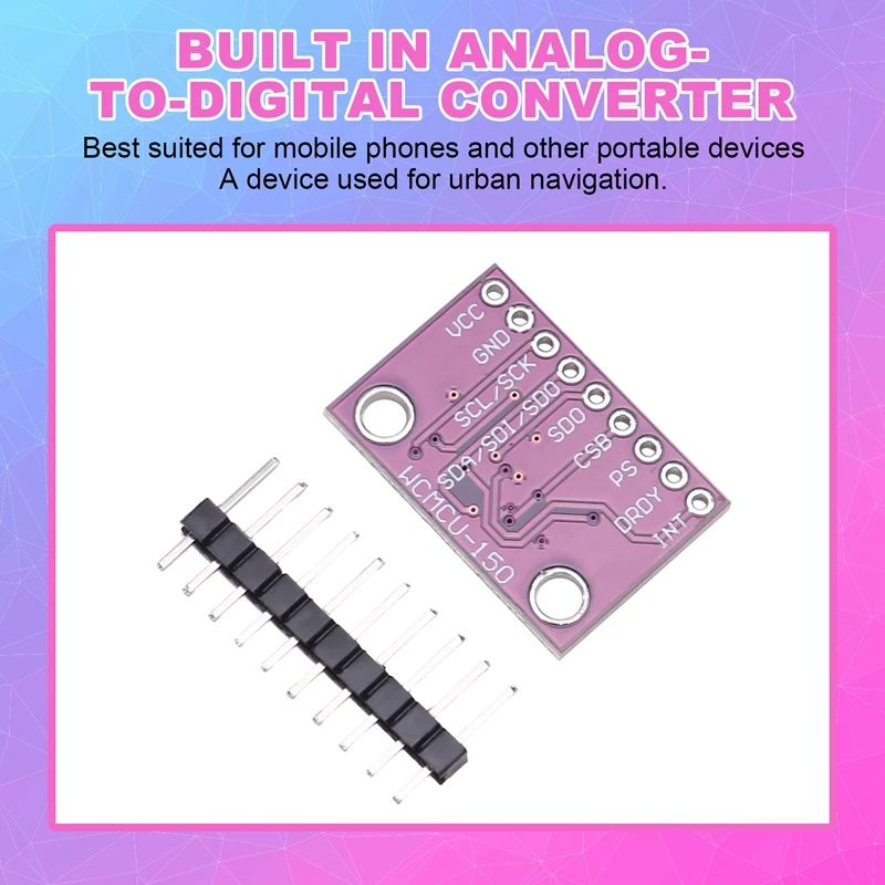 Модуль геомагнитного датчика MCU-150 Модуль магнитометра BMM150 Модуль геомагнитного датчика компаса