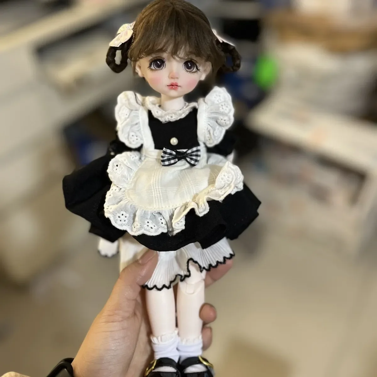 30cm BJD doll makeup doll 6cm doll 3D real eye girl toy dressing doll,