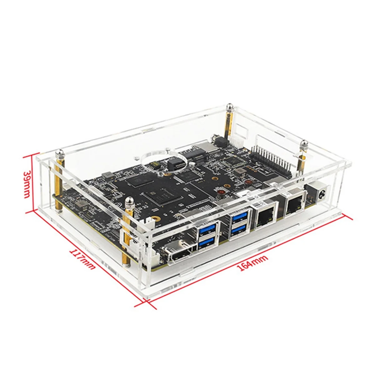 Capa e ventilador para placa-mãe para Bananapi F3, Spaceman K1, 8Core, RISC-V, LPDDR4, 8G EMMC, 2.4G, 5G, WiFi, BT4.2