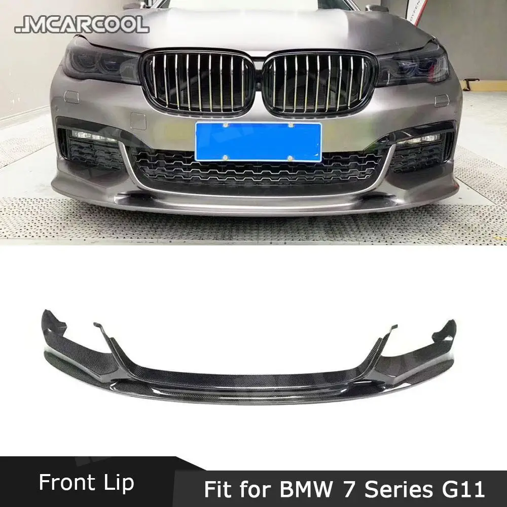 Carbon Fiber Front Lip Spoiler Bumper Chin Protector FRP 3D Style For BMW 7 Series G11 G12 730i 740i M760 M Sport 2015-2018