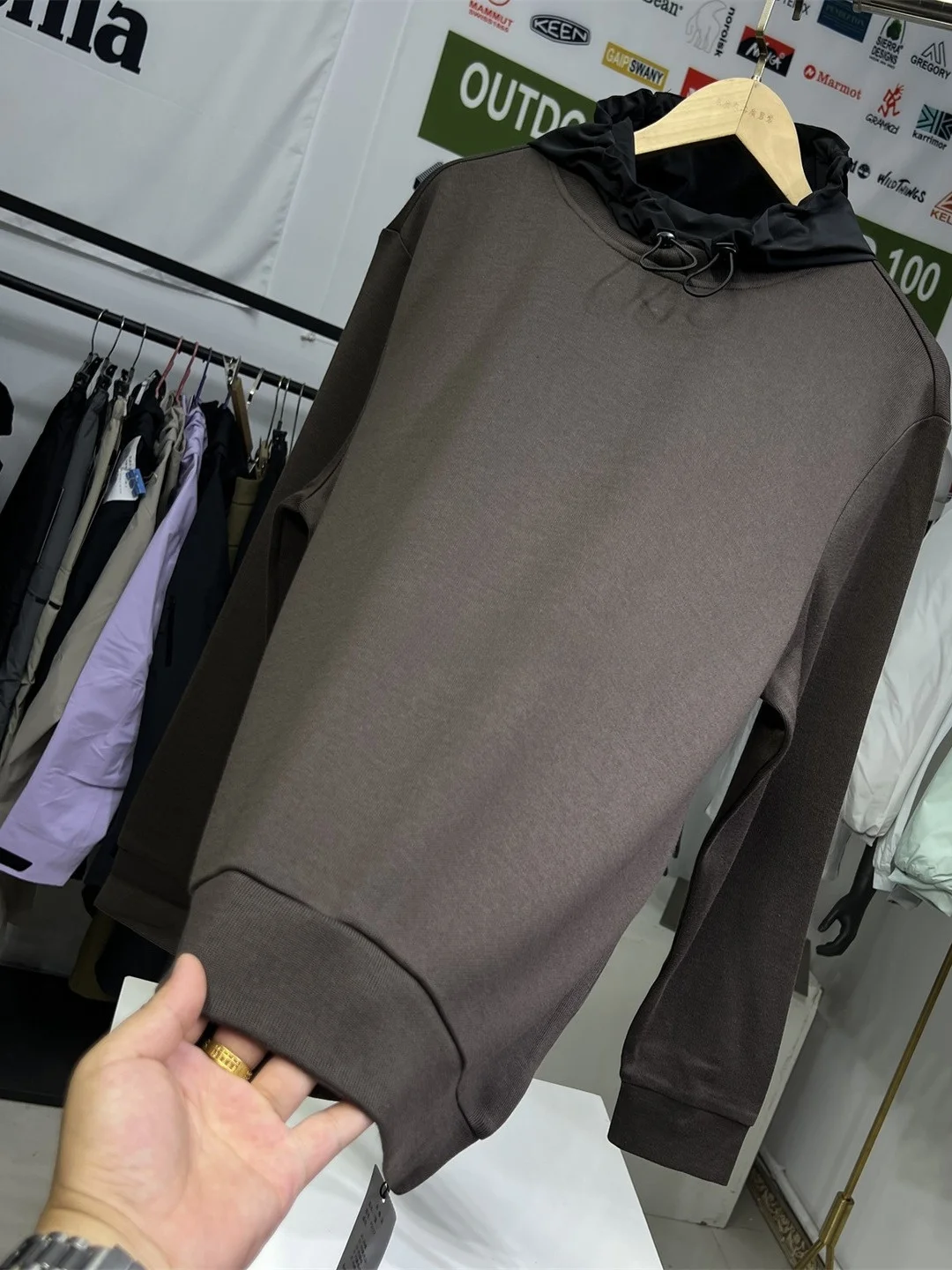 

High-End Italian Luxury Knitted Wool Men's Hoodie Sweatirt Spor Casual Base Layer irt Breathable Warm Moisture-ng