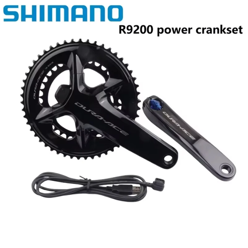 Shimano R9200 Power Kurbelgarnitur 165MM 170MM 172.5MM 12Gang Power Meter 50-34T/52-36T/54-40T Kettenblatt Dura Ace Rennrad Kurbelgarnitur