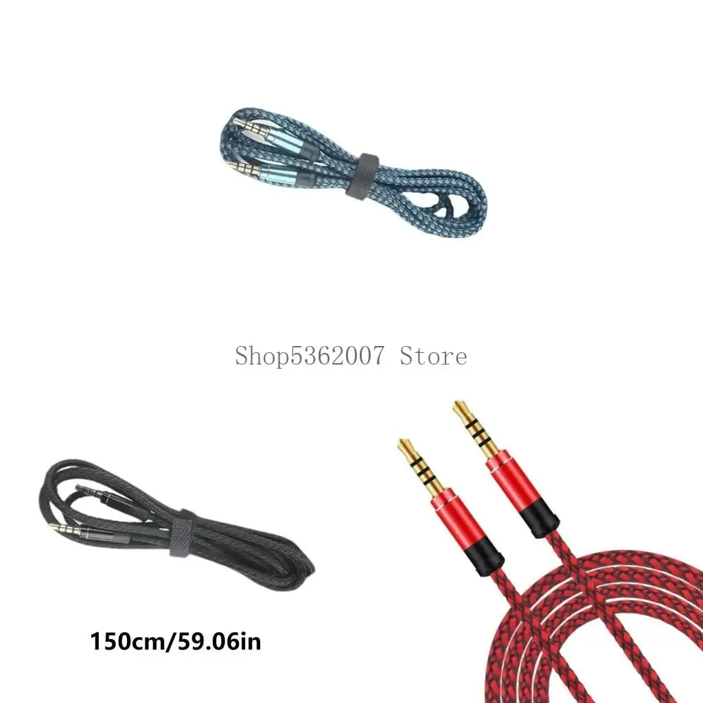Nylon Braided 3.5mm Cable for Enhances Durability and Sound Quality 40JB