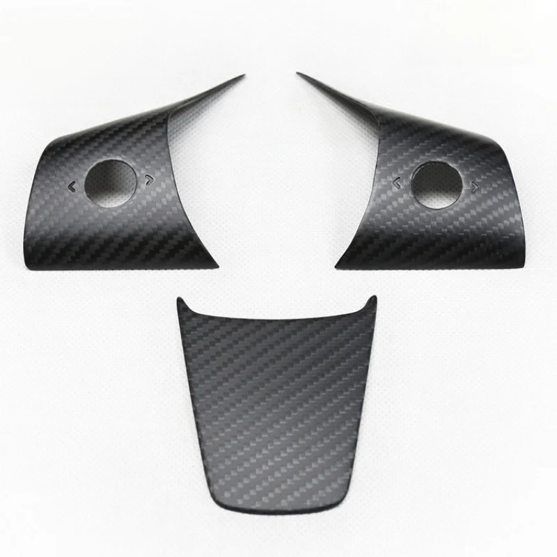 

Suitable for Tesla Model 3 Y Dry Carbon Fiber Steering Wheel Sticker Decorative Patch