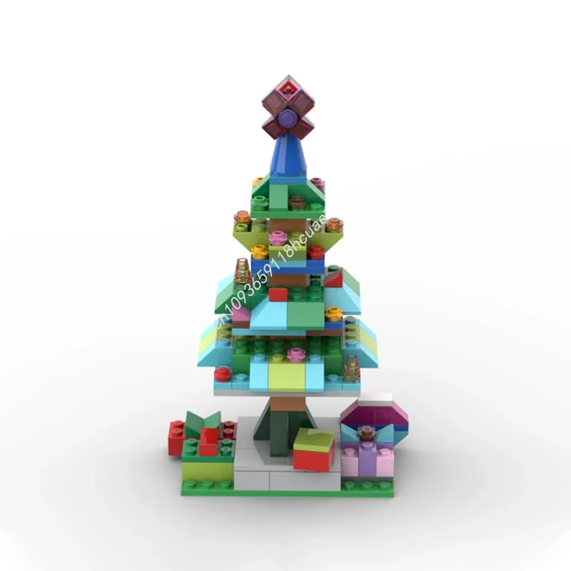 

150 деталей MOC: Классический конструктор «Рождественская елка» для творчества и индивидуальных проектов. Идеальный подарок.