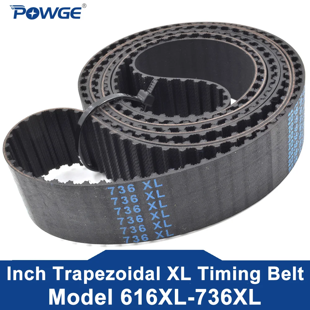 

POWGE 2PCS XL Timing belt Lp=616 630 636 638 646 648 650 660 670 672 680 686 690 700 708 710 720 728 730 736 Width 5-38mm Rubber