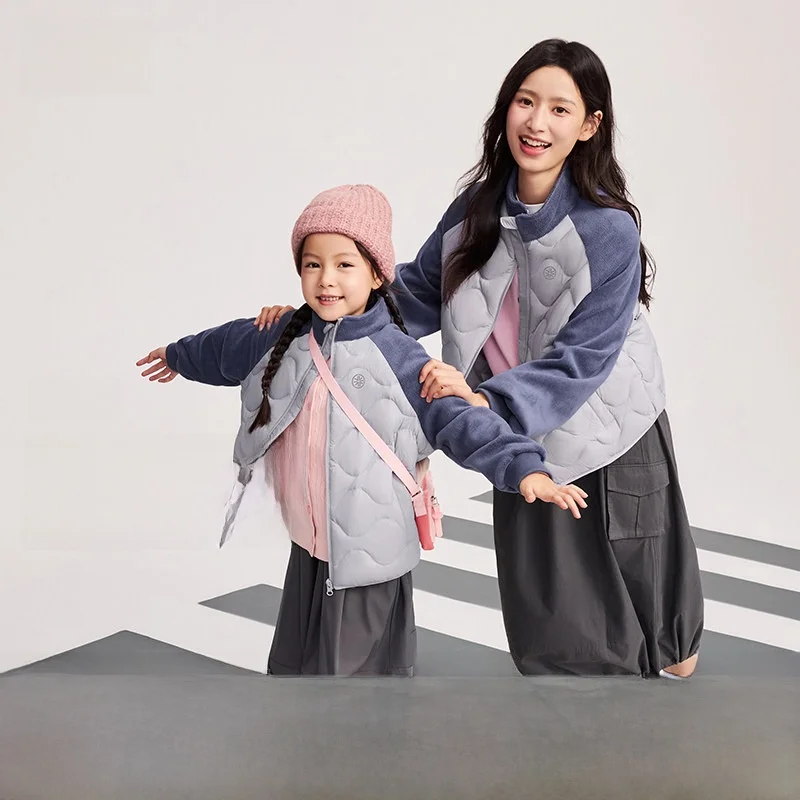 

Lightweight Comfortable Durable down Jacket for Women Children's Clothing Sporty Parent-Child Style Straight Cut Long Sleeve