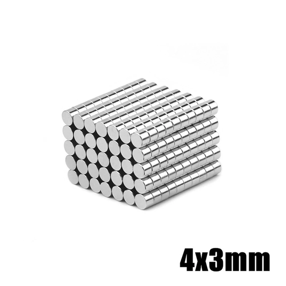 50-2000Pcs 4x1 4x1.5 4x2 4x3 4x4 4x5 4x6 4x8 4x10mm N35 NdFeB Round Magnet Super Powerful Strong Permanent Magnetic imane Disc