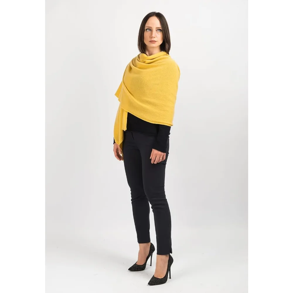 سرق كشمير 100% - غلاف كشمير فاخر مصنوع إيطاليًا لأسلوب أنيق