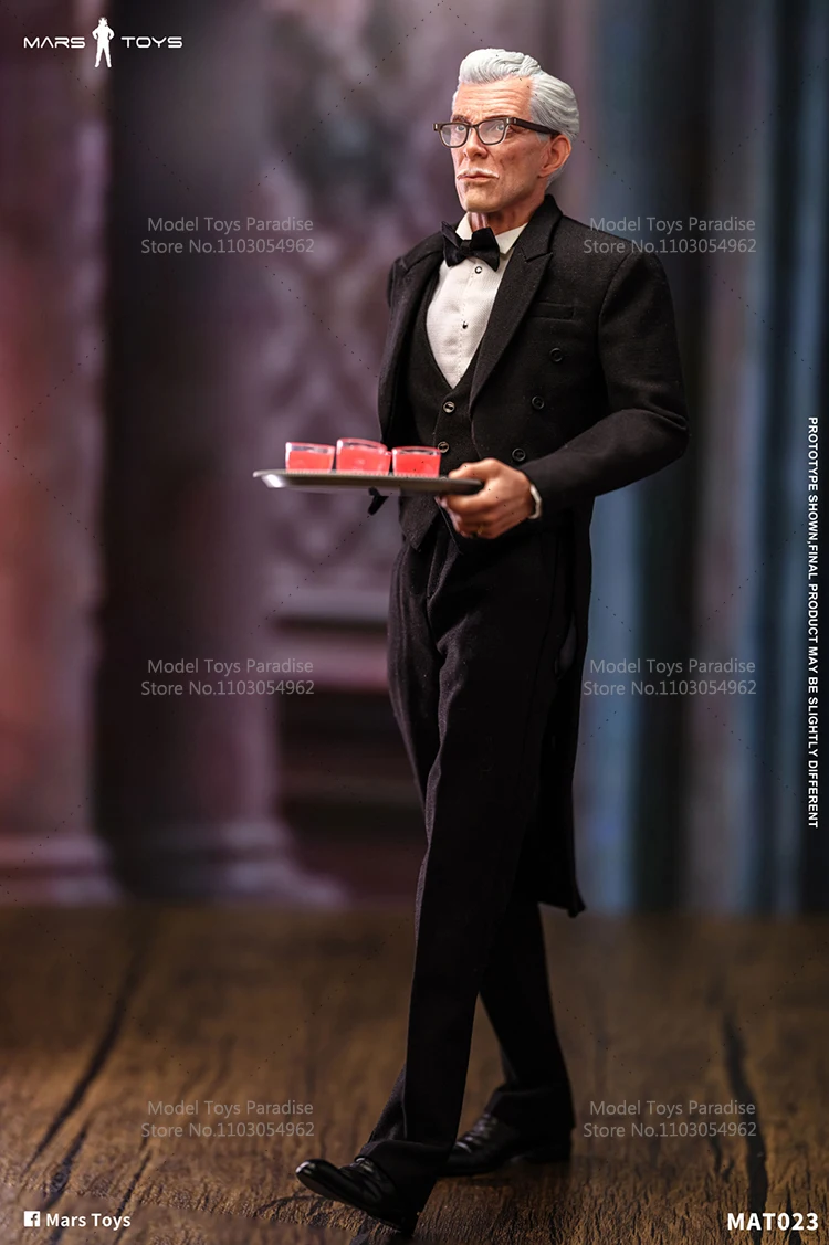 ألعاب المريخ الأصلية MAT023 1/6 ألعاب قابلة للجمع ألفريد بينيورث بطل السوبر باتمان بتلر الجندي 12 ''عمل نموذج لجسم الهدايا