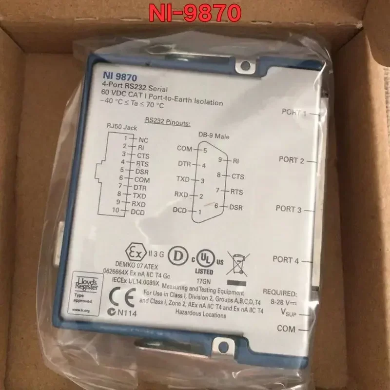 

Новый модуль NI-9870. Комплект для функциональных тестов готов.